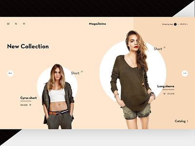 Magazzzino branding clothes clothes shop design logo ui ui design ux ux design web design woman