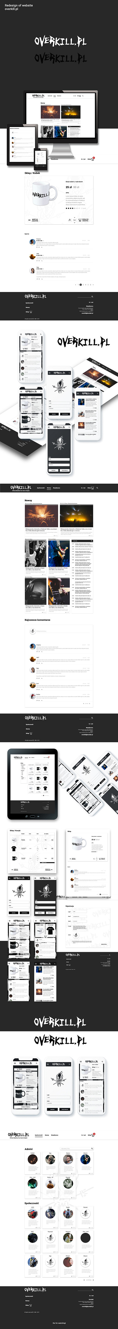 Overkill app ui ux web website