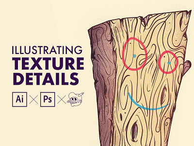 Illustrator & Photoshop Tutorial - Adding texture and details to illustration illustrator photoshop plank texture the creative pain tutorials vector wacom