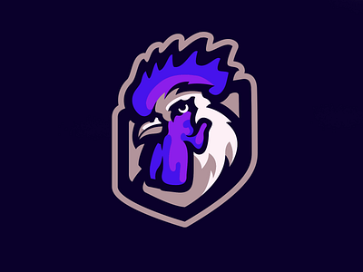 rooster mascot branding design esport illustration illustrator logo mascot roster vector