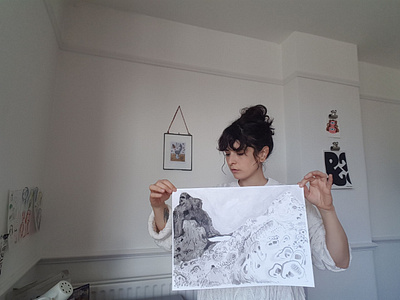 Lanscape artwork comics drawing gouache graphic design graphic novel hand drawn illustration ink lanscape painting pattern poster