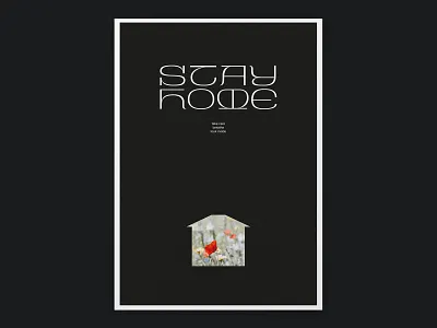 Stay Home affiche display type lettering plakat poster poster design type type design typography