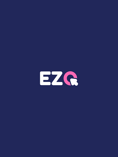 Easy Queue logo design app arrow branding design easyeze logo pink logo pinky purple logo queue vector