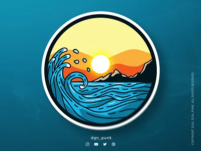 Landscape design branding character icon illustration logo mascot sport typography ui vector