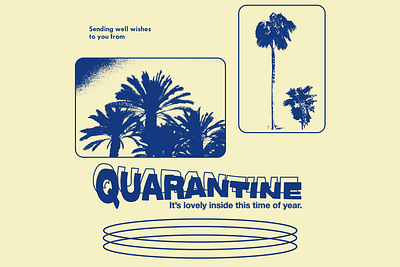 Oversaturated Quarantine Greeting design overprint quarantine streetwear text