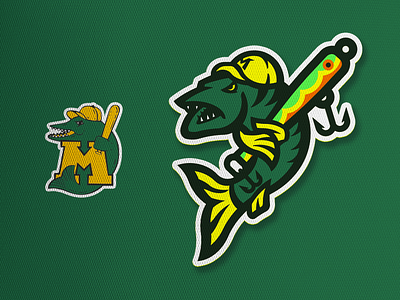 Madison Muskies Re-Spawned baseball branding fish muskellunge muskie muskies sports