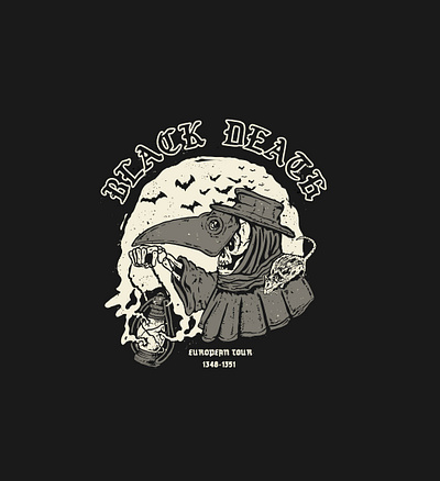 black death black death clasic dark edgy funny graphic design hipster plague plague doctor rat tshirt design vector vintage