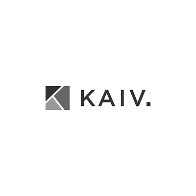 KAIV Logo brand identity branding design flat graphic design icon logo logo design minimal typography