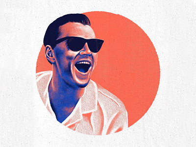 Wolf of Wall Street Portrait illustration limited palette portrait portrait illustration procreate