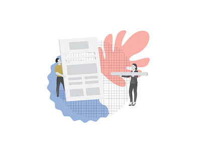 Template building illustration collage design graphic illustration minimal vector