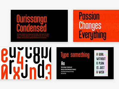 Font Ourissanga Condensed family font font font awesome font design font family fonts print web