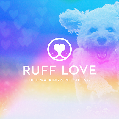 Ruff Love Dog Sitting austin branding design illustration logo vector