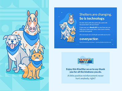 Animal Illustration Handout 2019 adoption cat design dog everyaction horse illustration layout marketing pitbull vector vector illustration