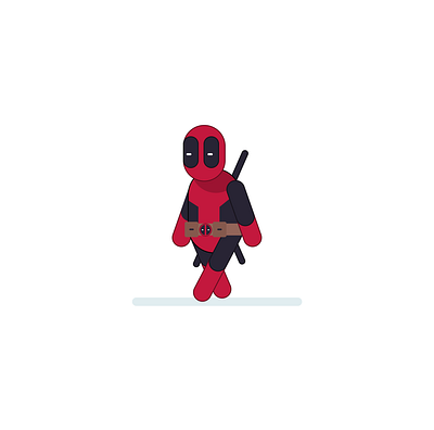 Deadpool design illustration vector