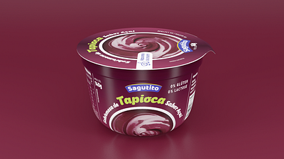 Render Tapioca Açaí 3d açaí blender blender3d design food graphic package packaging plastic tapioca