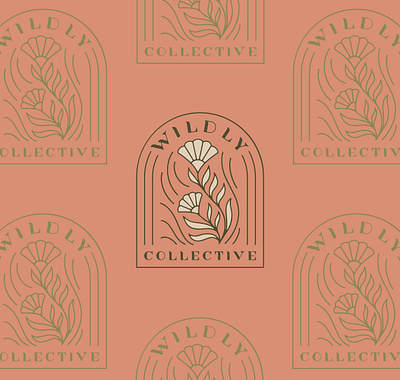 Wildly Collective Primary Logos brand identity branding design hand lettered hand lettering illustration logo logo design procreate
