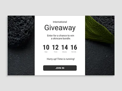 Daily UI Day 097: Giveaway component daily daily 100 challenge daily ui dailyui day 097 day 97 design give away giveaway giveaway design giveaways giveway ui ux web webdesign