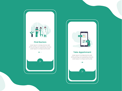 Doctor's onboarding app app design app designer design illustration mobile ui ui ui ux graphic design ux vector web