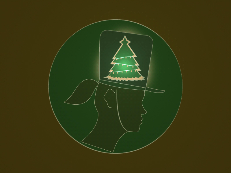 NUTCRACKER HAT_icon 2d animation aftereffects animation animation 2d christmas tree girl illustration hat icon design illustration nutcracker vector