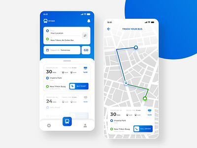 Bus Ticket Booking App UI android app booking bus app design ios online ticket ui uidesign uikit uiux