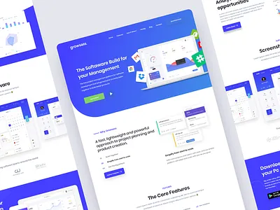 SaaS Software Landing Page 2019 trend agency app application dashboad design features homepage inspiration landing page landingpage platform product saas saas landing page software ui uidesign webdesign website