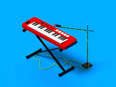 LowPolyKeyboard 3dart 3dartist 3dmodelling illustration lowpoly lowpoly3d lowpolyart