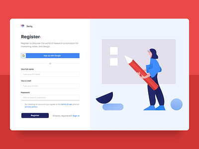 #082 - Form form product design register saas website sign in signup ui web design web form