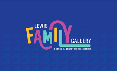 Lewis Family Gallery branding colorful design exhibition design graphic design identity design illustrator museum typography