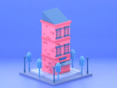 Stay at home! 3d 3d animation 3d animation studio 3d art 3d artist cinema4d concept design isometric art isometric design isometric illustration product product design redshift ui ux webdesign website