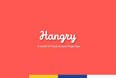 Hangry App - Food App MVP app appdesign branding design color psycology europe food food app food app design food app ui graphic design illustration javascript logo logodesign mvp startup logo tone ui usability testing