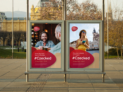 Incoczech campaign posters branding design