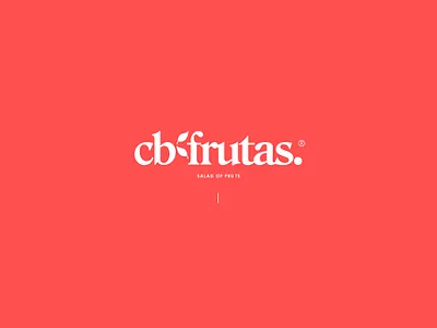CB FRUTAS. branding design flat fruta icon illustration marca minimal typography vector website
