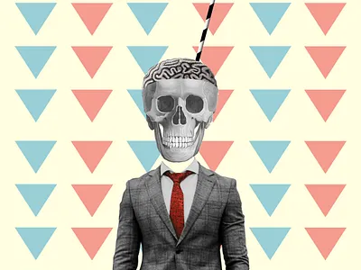 Mr. Skull collage collage art color mr. pattern photomanipulation photoshop print skull