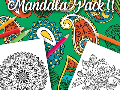 Cover Mandalas Gunroad coloringbook india mandala ornament