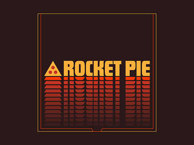 Rocket Pie alberta branding calgary canada canmore futura geometric logo pie pizza retro rocket rocket pie rocketship space