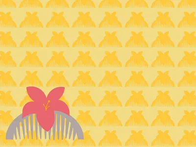Mulan's hair comb mulan hair comb flowers
