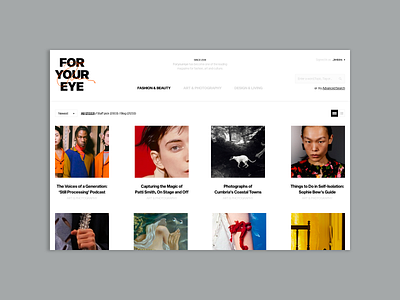 Foryoureye adobe xd colors design ecommerce fashion minimal ui ux web