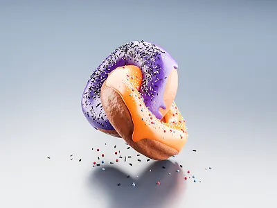 Donuts 3d art blender blender3d illustration render
