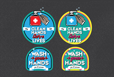 Clean Hands Save Lives coronavirus covid19 daily illustration design graphic design illustration logo retro stay safe typography vector wash your hands