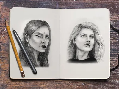 Illustration art artist artwork design hbpencil illustration illustrations illustrator pencilsketch womeninart