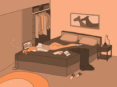 How NOT to WFH adobe adobephotoshop art artist artwork design digitalillustration illustration illustrations illustrator photoshop wacomtablet wfh womeninart