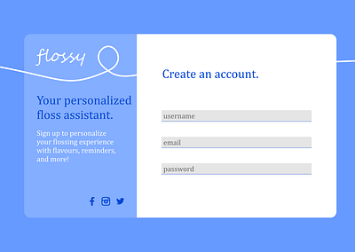 Daily UI 001 branding design ui