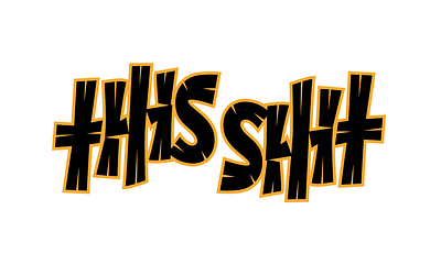 This/Shit Ambigram 2020 ambigram lettering pencil pushers shit this typography