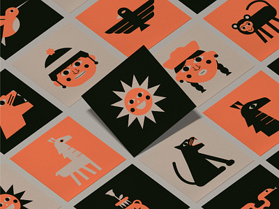 Esquinita Inka Restaurante - Drink Coasters branding design illustration