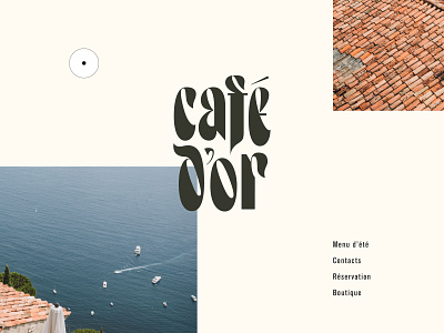 Café d'or brand identity branding cafe graphic design identity lettering logo logo designer logotype restaurant type typography visual identity