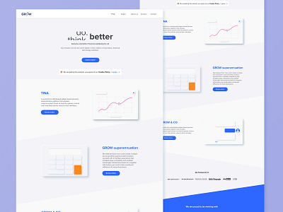 GROW website redesign design figma illustration interface ui