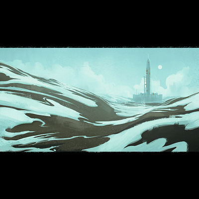 Arctic Base arctic cold frozen illustration snow