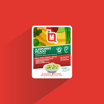 Más Vegetales brand and identity design label design