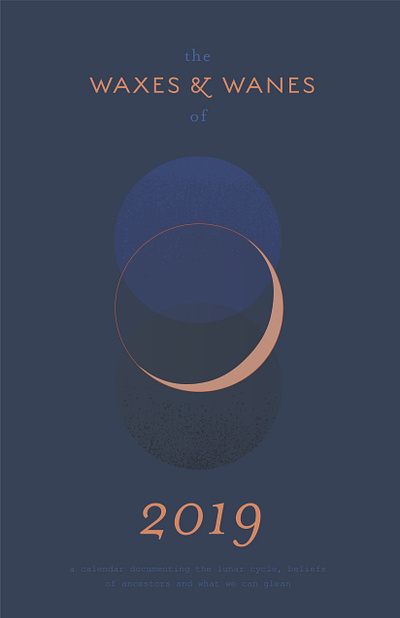 Waxes & Wanes abstract astrology geometic illustration minimal moon