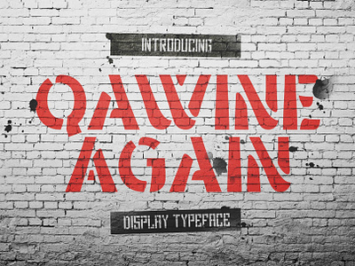 Qawine Again Typeface